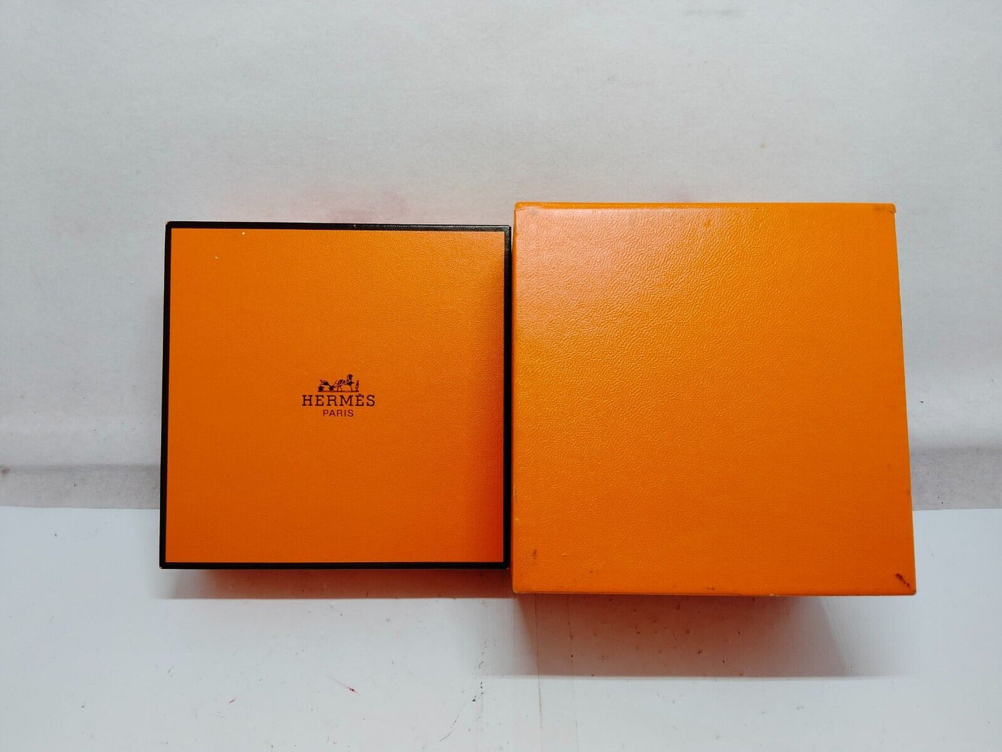 VINTAGE GENUINE HERMES orange case leather watch box case booklet 230730010yS