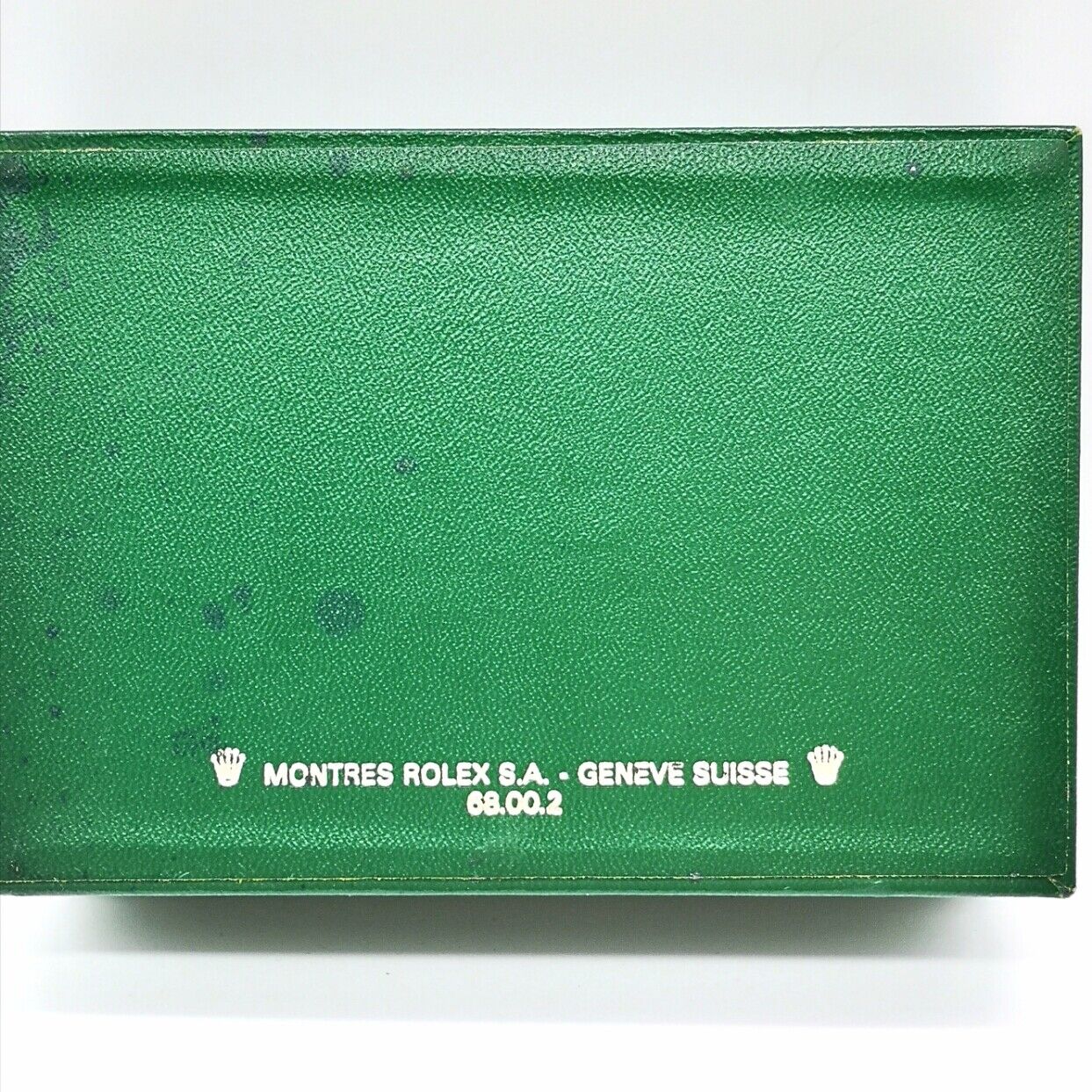 VINTAGE GENUINE ROLEX watch box case 68.00.2 Green 14.5cm 10cm 0429008e1