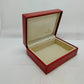 VINTAGE GENUINE ROLEX red watch box case 14.00.02 wood leather 1001001y4S