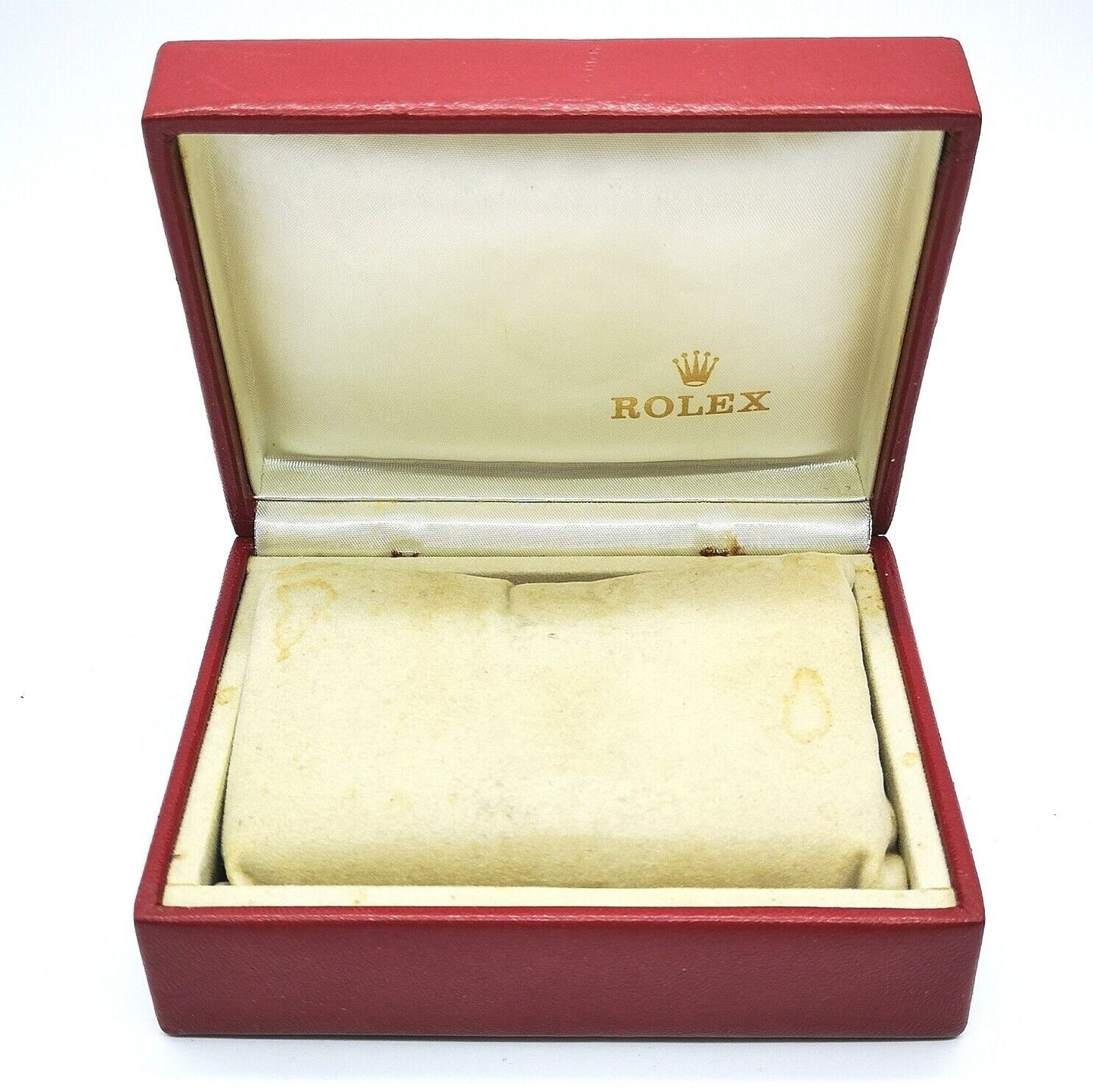 VINTAGE GENUINE ROLEX red watch box case 14.00.02 cushion 0322001m