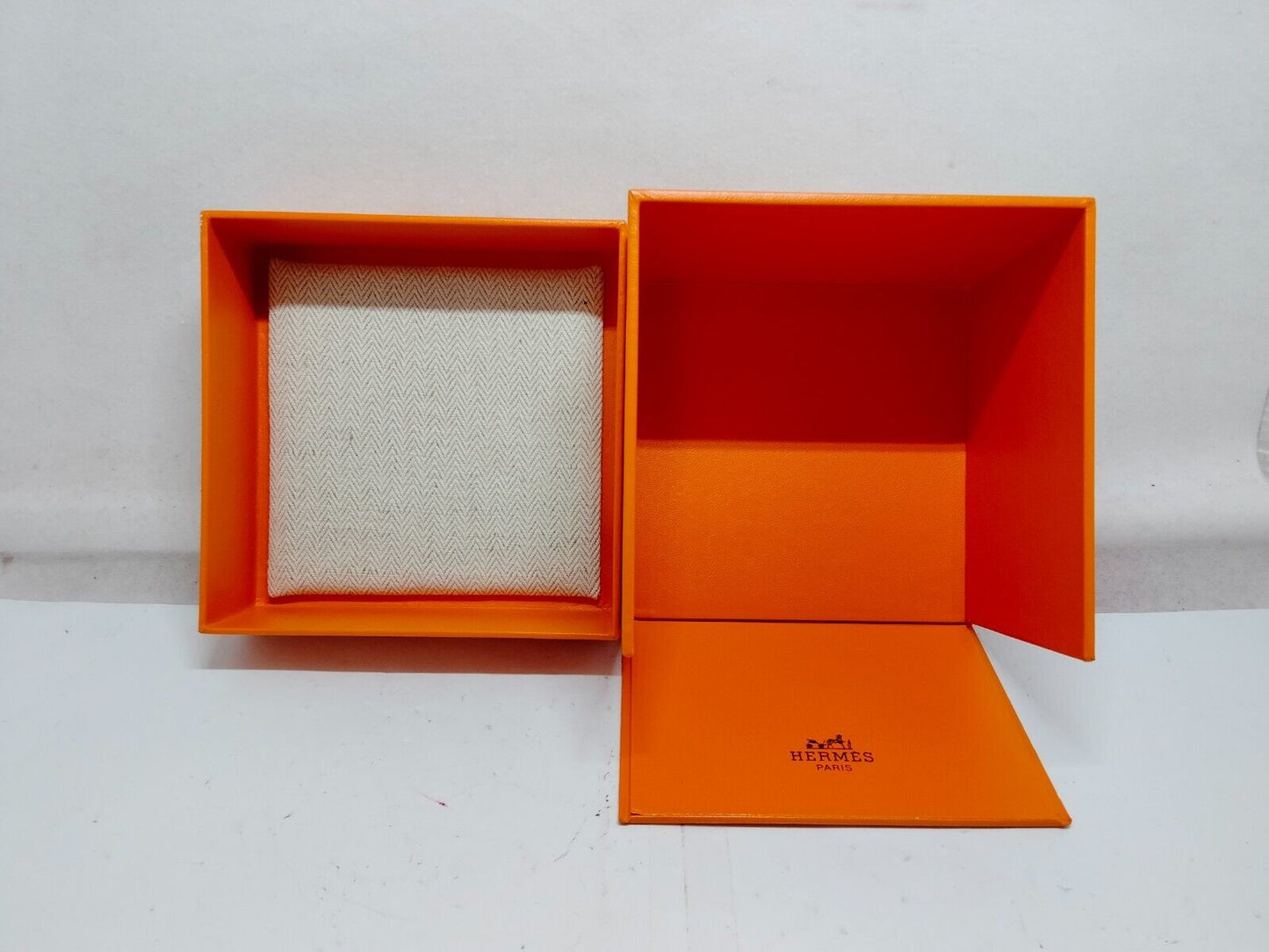 VINTAGE GENUINE HERMES orange case leather watch box case booklet 230730010yS