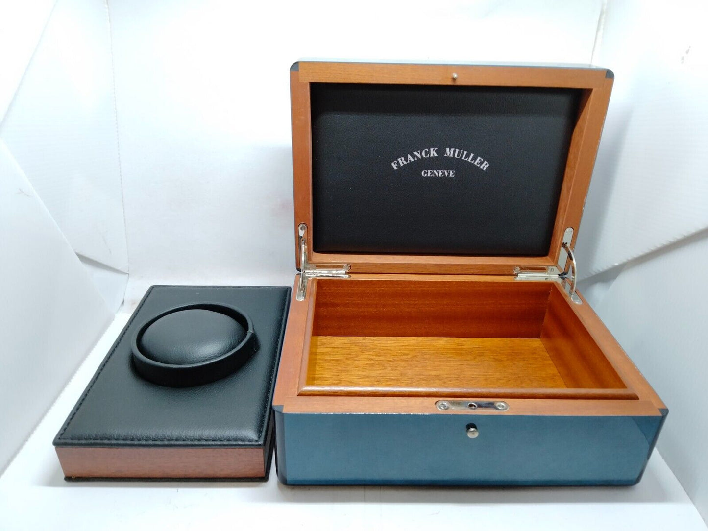 VINTAGE GENUINE FRANCK MULLER watch box case warranty guarantee wood 230828001yS