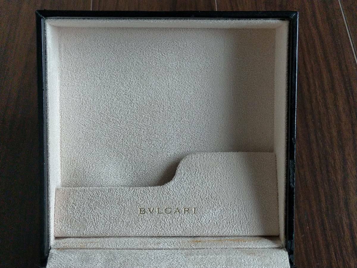 VINTAGE GENUINE BVLGARI watch box case booklet black leather 0516010y