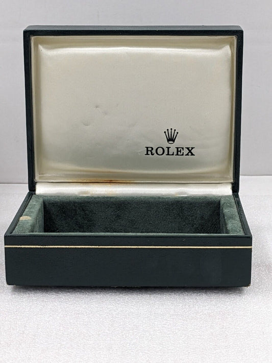 VINTAGE GENUINE ROLEX Green watch box case 11.00.71 wood no inner 231026004yS