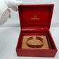 VINTAGE GENUINE OMEGA Speedmaster Seamaster red watch box case leather 0914023yS