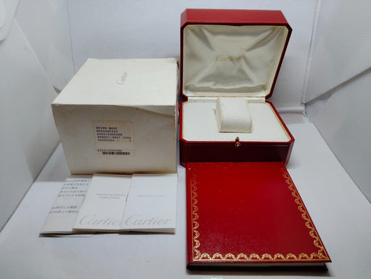 VINTAGE GENUINE Cartier CO1018 Red watch box case booklet 2015' 230829011yS