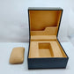 VINTAGE GENUINE BVLGARI watch box case Black wood leather 230612002yS