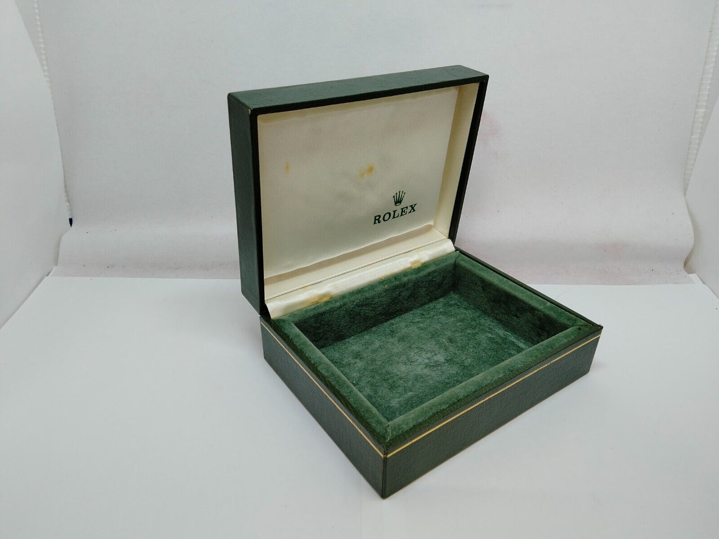 GENUINE ROLEX Green watch box case no inner cushion 11.00.01 1004001m2S