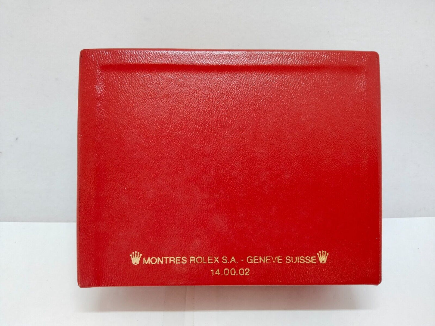 VINTAGE GENUINE ROLEX Red Watch box case 14.00.02 no inner cushion  0716002y28S