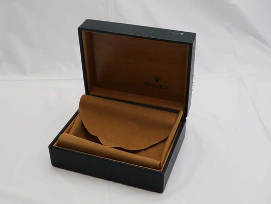 VINTAGE GENUINE ROLEX watch box case no inner cushion 67.00.03 Green 0520003yS