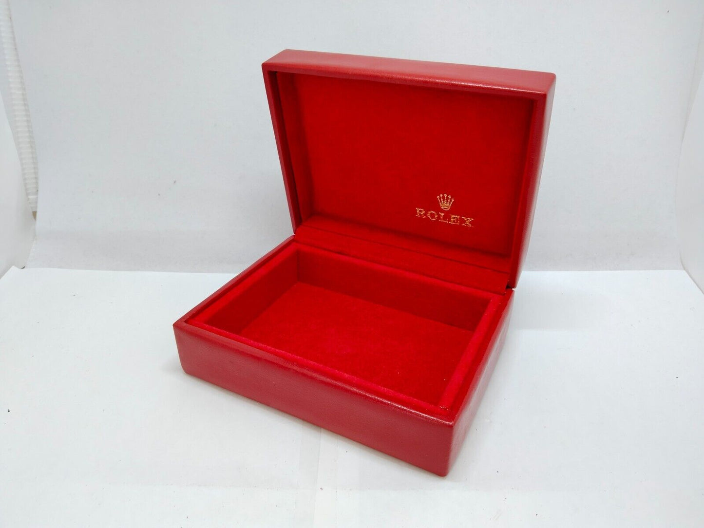 VINTAGE GENUINE ROLEX Red Watch box case 14.00.02 no inner cushion  0716002y28S