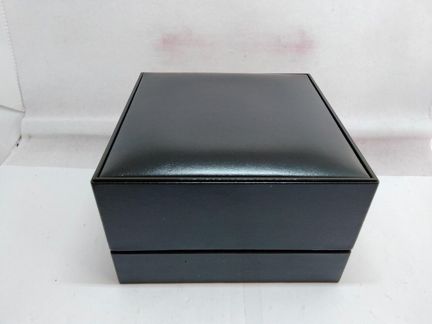 VINTAGE GENUINE CHANEL watch case box black wood leather 4 set 230802004yS