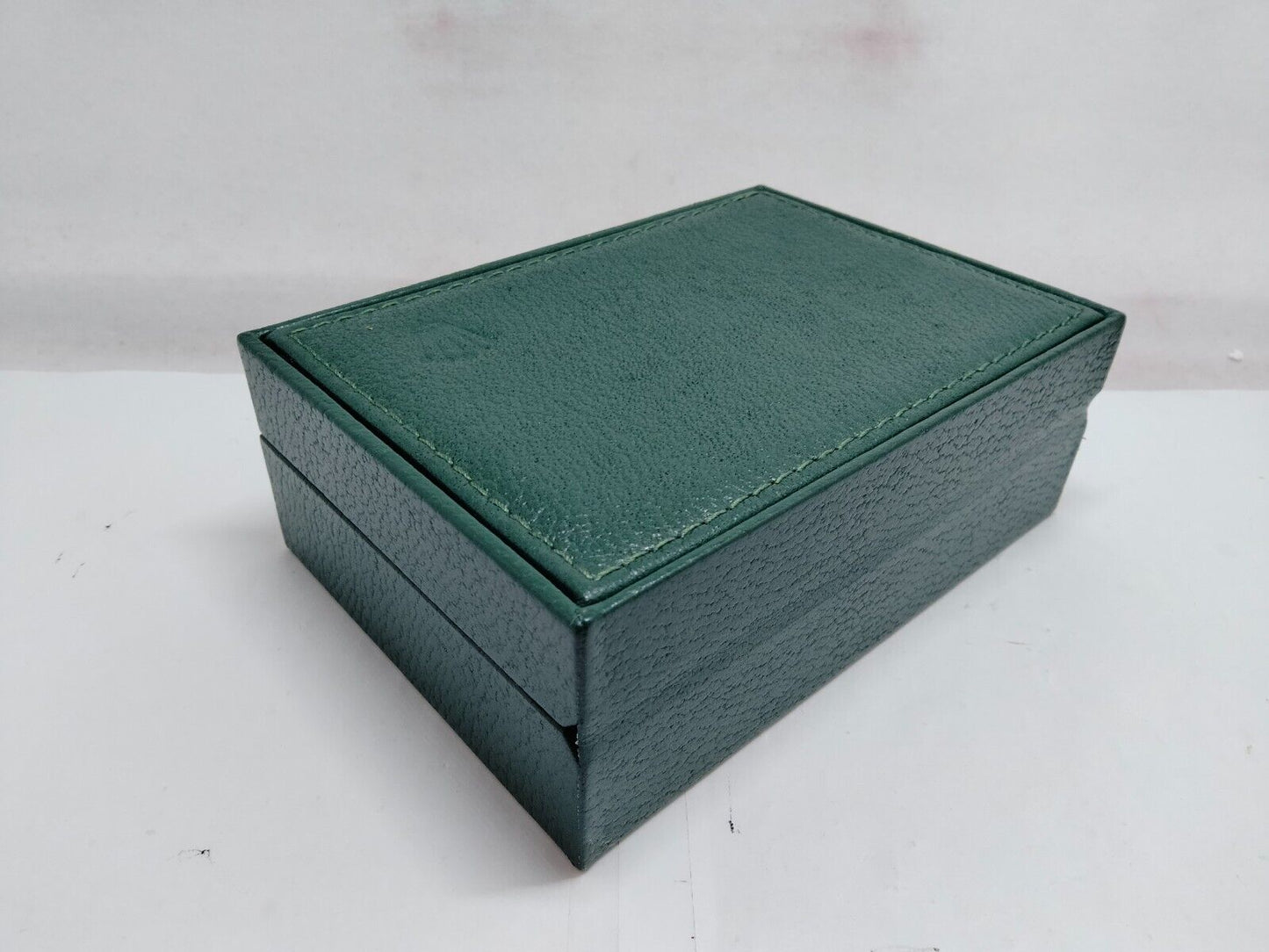 VINTAGE GENUINE ROLEX watch box case 68.00.55 Green wood leather 1223004y1S