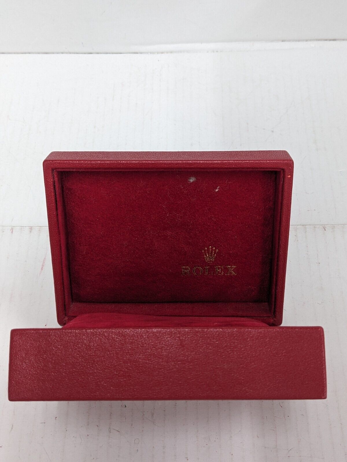 VINTAGE GENUINE ROLEX red watch box case 14.00.08 no inner junk 230906003y1S