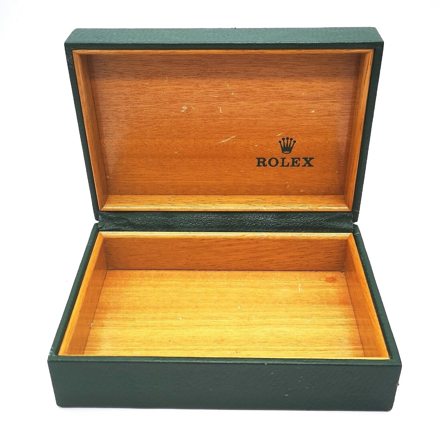 VINTAGE GENUINE ROLEX watch box case 68.00.55 Green 0302001e