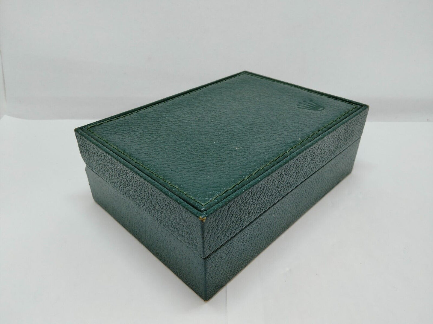 VINTAGE GENUINE ROLEX watch box case no inner cushion 68.00.55 Green 0611002yS