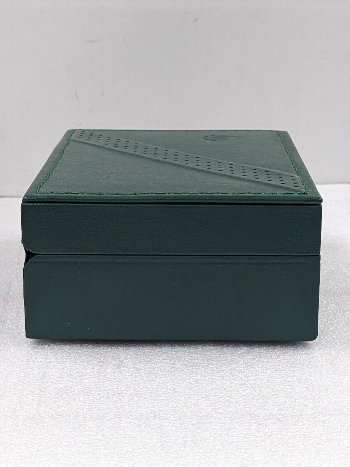 VINTAGE GENUINE ROLEX Green watch box case 68.00.2 leather no inner 231109004y7S