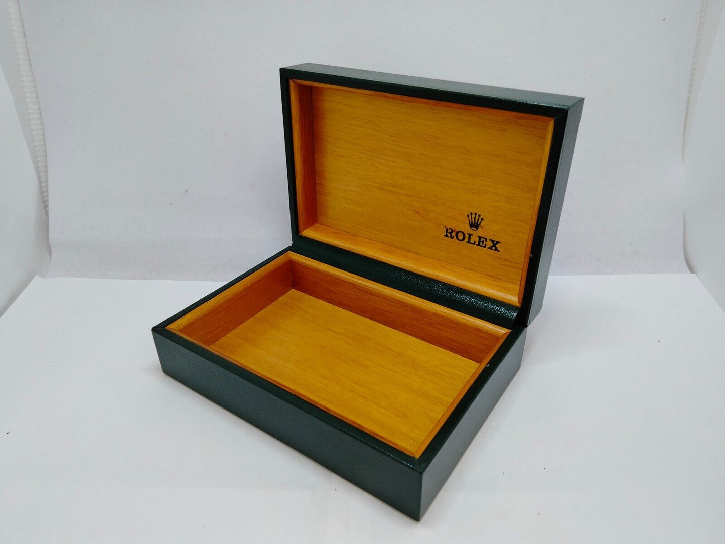 VINTAGE GENUINE ROLEX Green watch box case 68.00.2 no inner cushion 0716002y22S