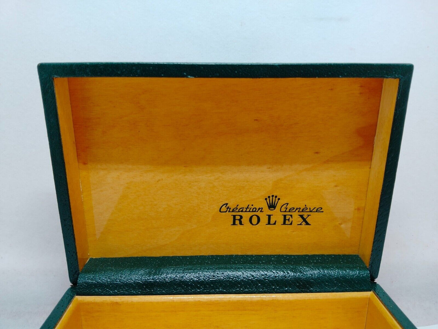 VINTAGE GENUINE ROLEX Green watch box case 68.00.3 no inner cushion 1029002y2S