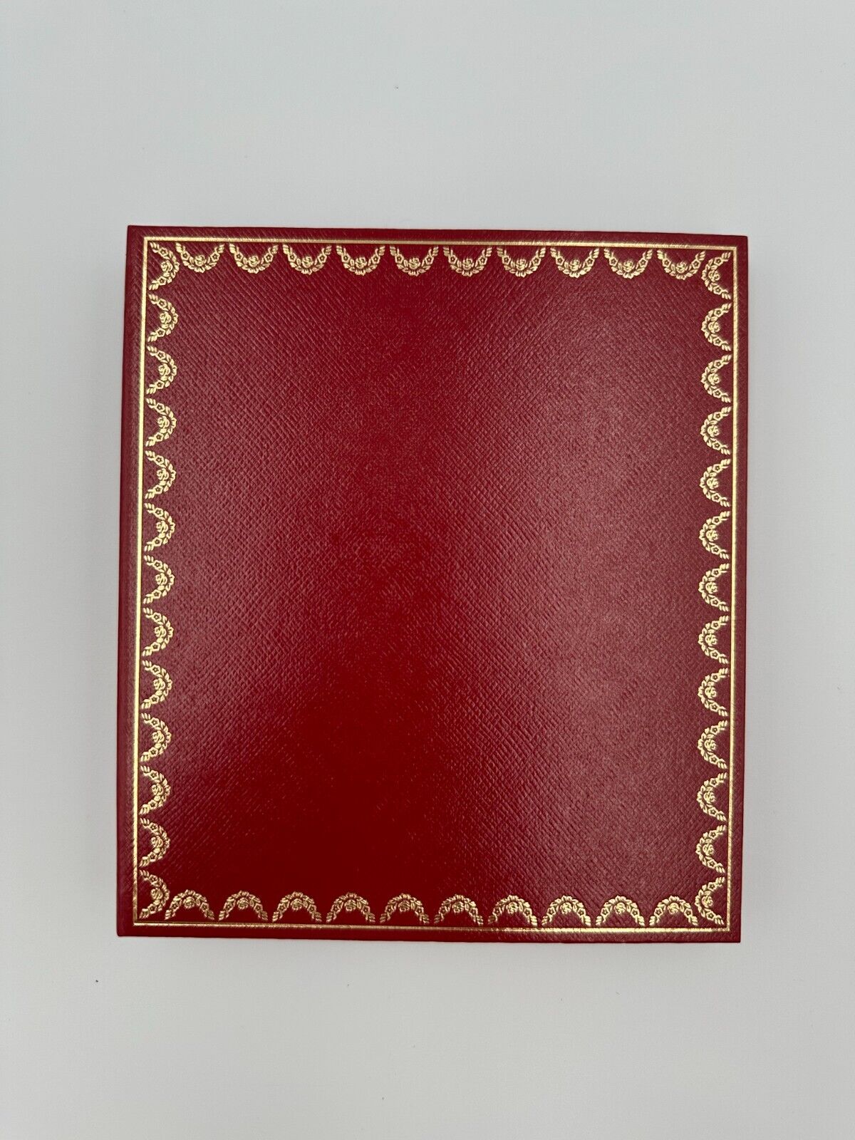 VINTAGE GENUINE Cartier Red COWA 0043 watch box case booklet DVD 240115006yA