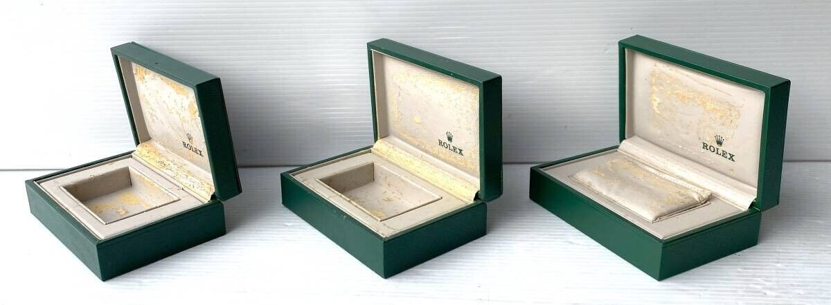 VINTAGE GENUINE ROLEX watch box case 68.00.2 Green 7 set no inner 231214006y1S