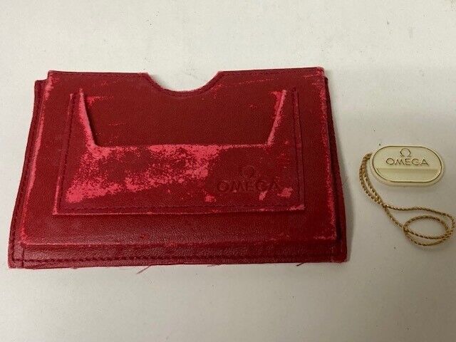 VINTAGE GENUINE OMEGA Seamaster Speedmaster watch box case red 4 set 230903005yS