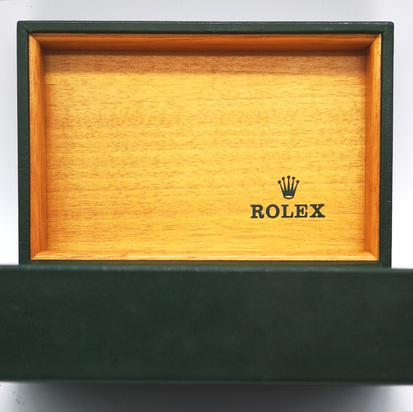 VINTAGE GENUINE ROLEX watch box case no inner cushion green 68.00.02 0302004e