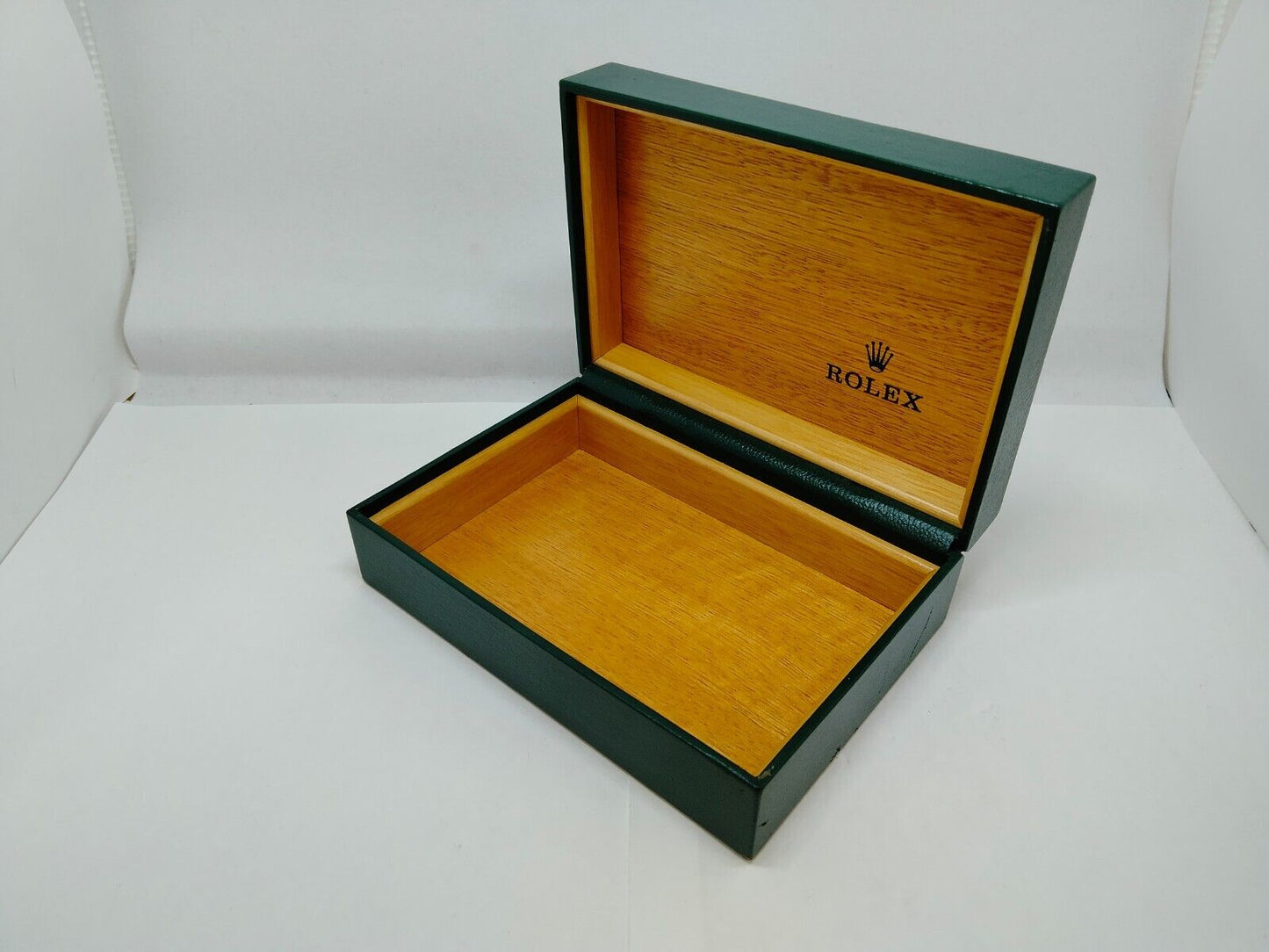 VINTAGE GENUINE ROLEX watch box case no inner cushion 68.00.71 Green 0619001y10S