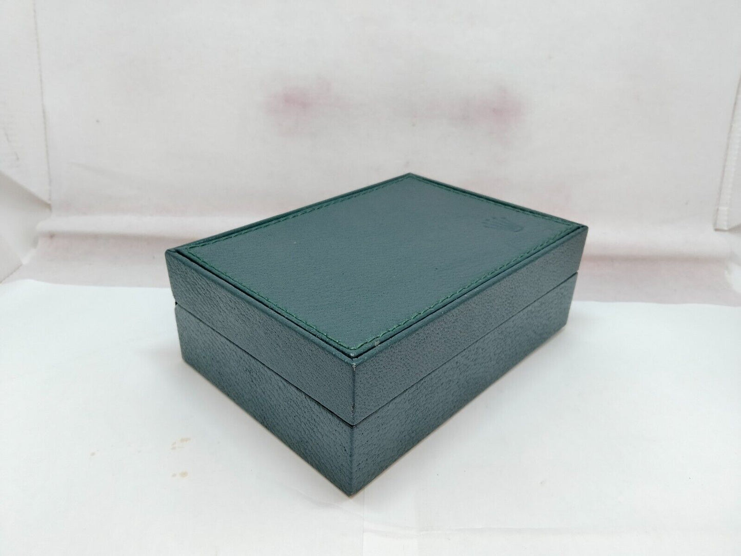 VINTAGE GENUINE ROLEX Green watch box case wood leather no inner 231213003y7S