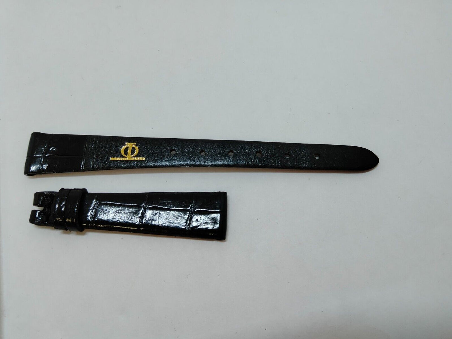 VINTAGE GENUINE Baume et Mercier watch belt black leather 11mm0608010eS