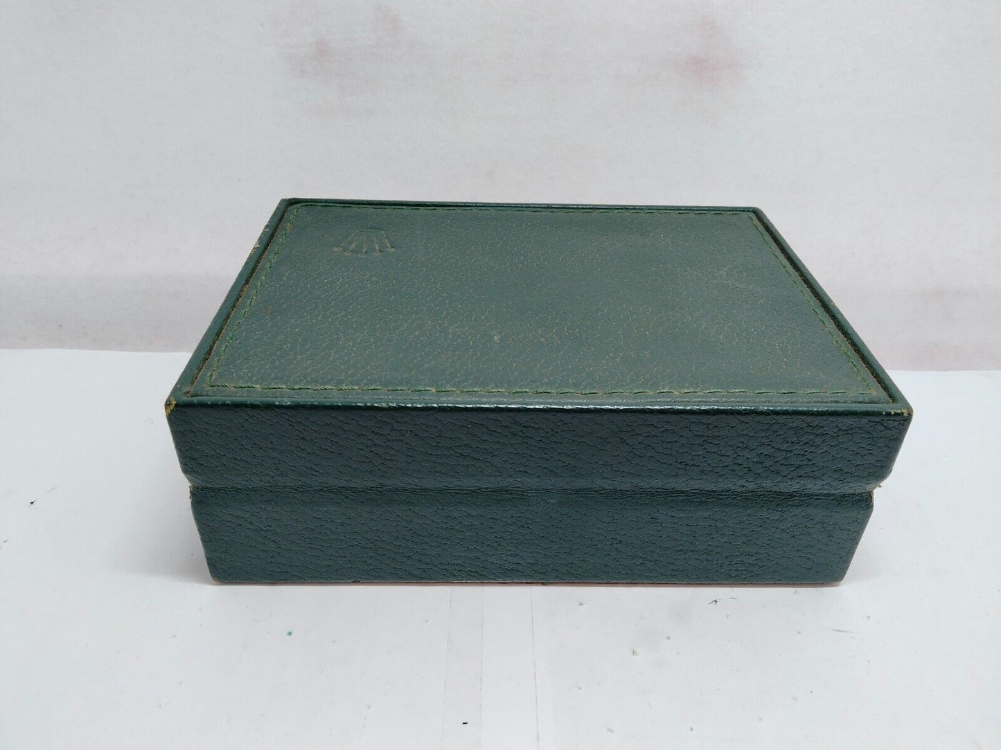 VINTAGE GENUINE ROLEX Green watch box case  no inner leather green 0119004y5S