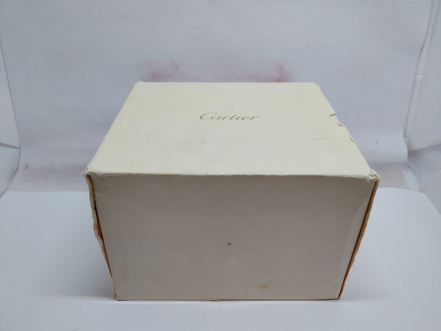 VINTAGE GENUINE CARTIER CO1018 watch box case red wood booklet 230627001yS