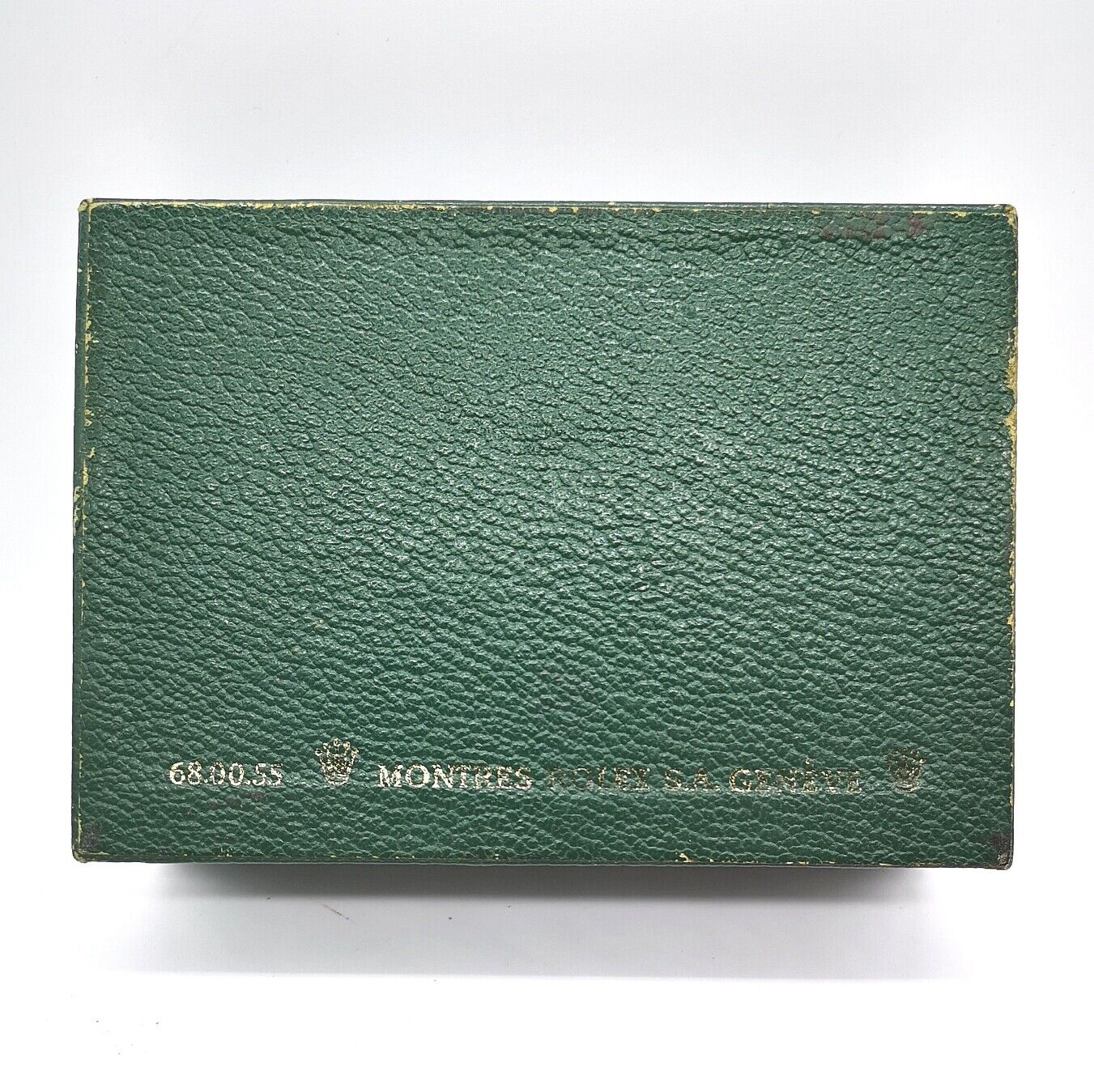 VINTAGE GENUINE ROLEX watch box case 68.00.55 Green 0302001e