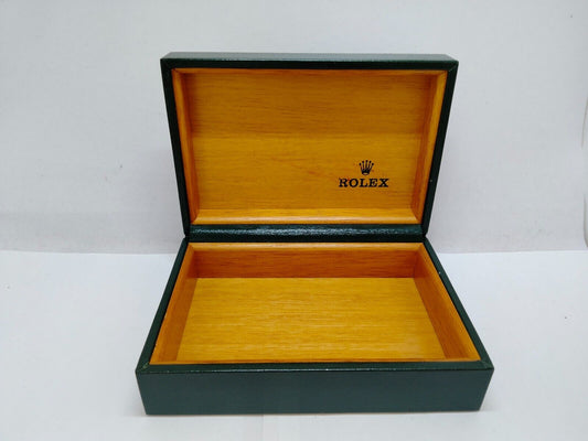 VINTAGE GENUINE ROLEX Green watch box case 68.00.2 no inner cushion 0716002y22S