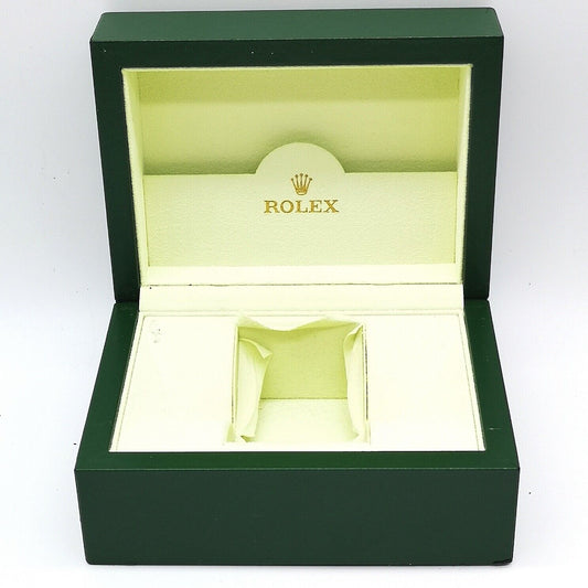 GENUINE ROLEX green watch box case no inner cushion 15cm 11.5cm  0429007e9