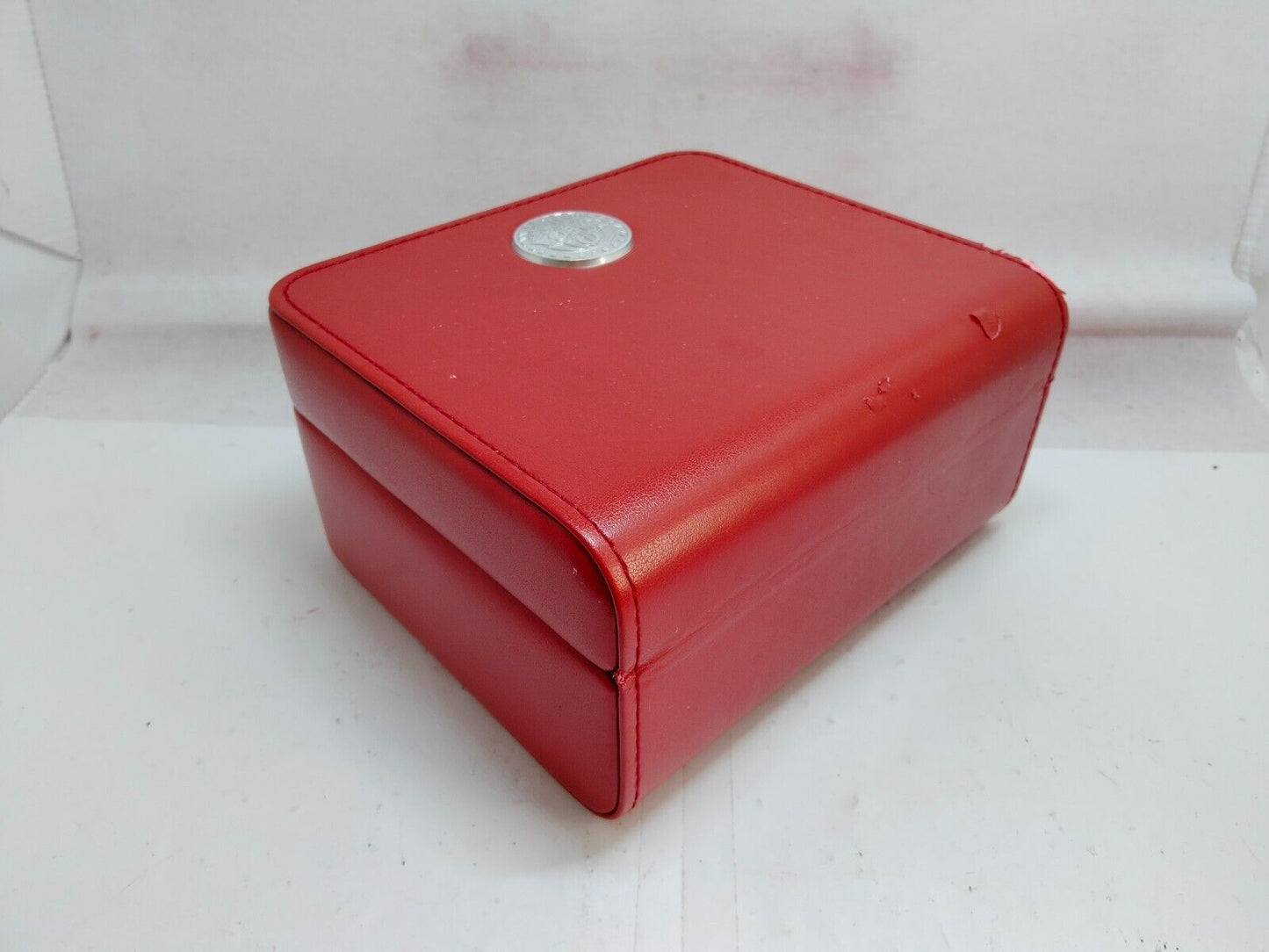 VINTAGE GENUINE OMEGA Seamaster Speedmaster watch box case Red 230809003yS