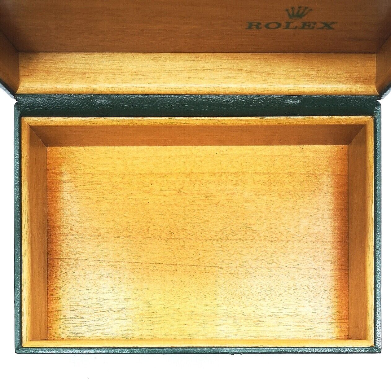 VINTAGE GENUINE ROLEX watch box case 68.00.08 no cushion Green 0425005ｍ1