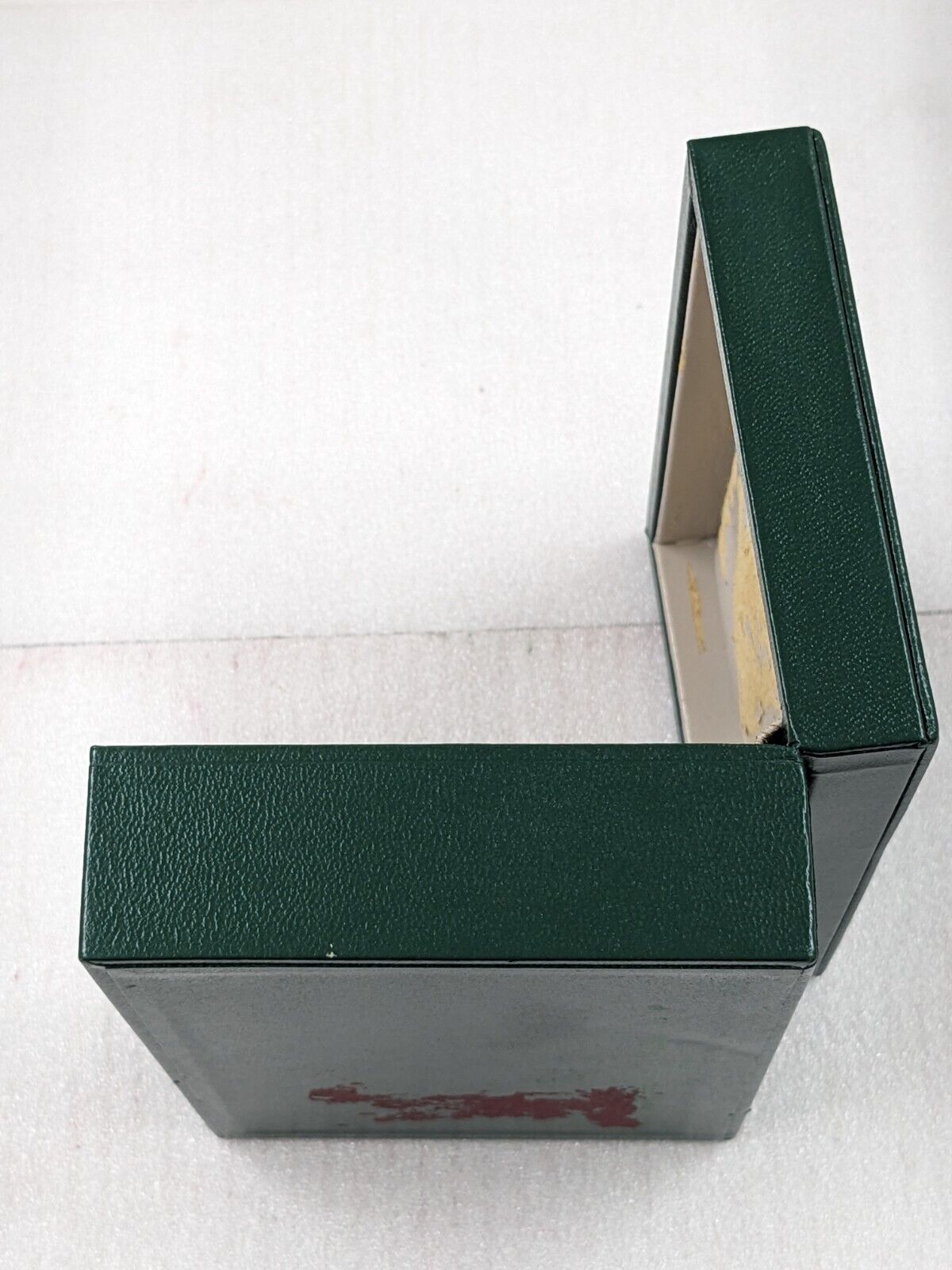 VINTAGE GENUINE ROLEX Green watch box case 68.00.06 no inner wood 231109004y10S