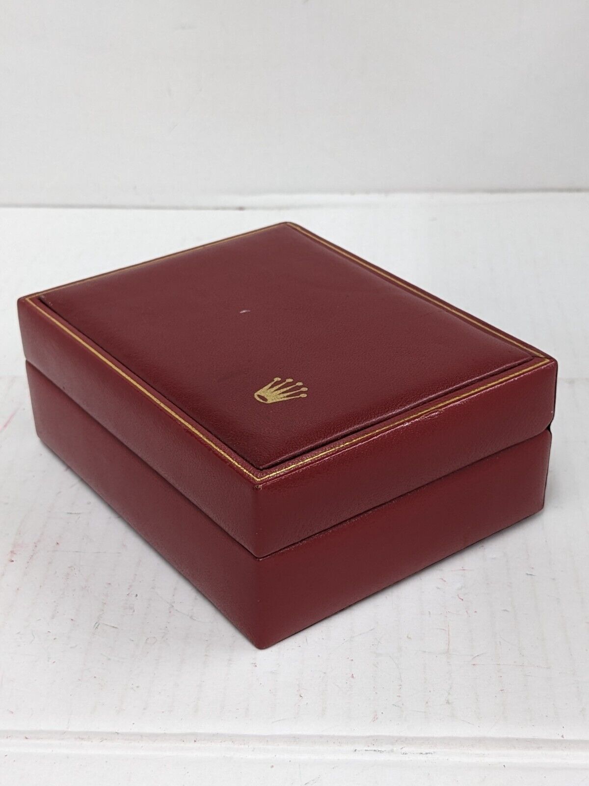 VINTAGE GENUINE ROLEX Red watch box case 14.00.08 no inner 230924012y10S