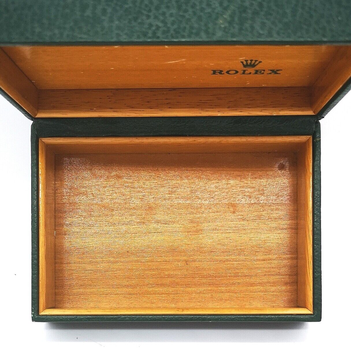 VINTAGE GENUINE ROLEX watch box case 68.00.55 Green 0302001e