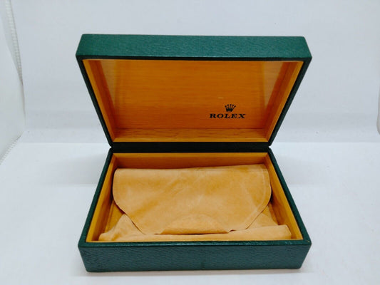 VINTAGE GENUINE ROLEX watch box case no inner cushion green 68.00.55 0610002y4S