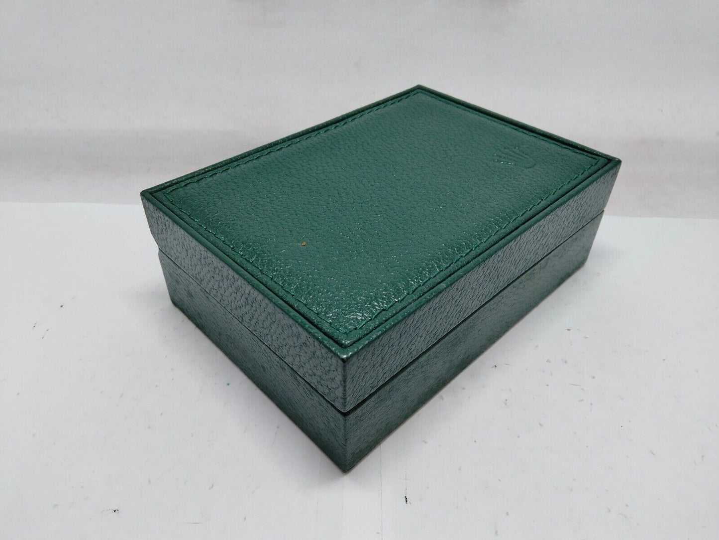 VINTAGE GENUINE ROLEX watch box case 68.00.55 Green no inner wood 0208001y5S