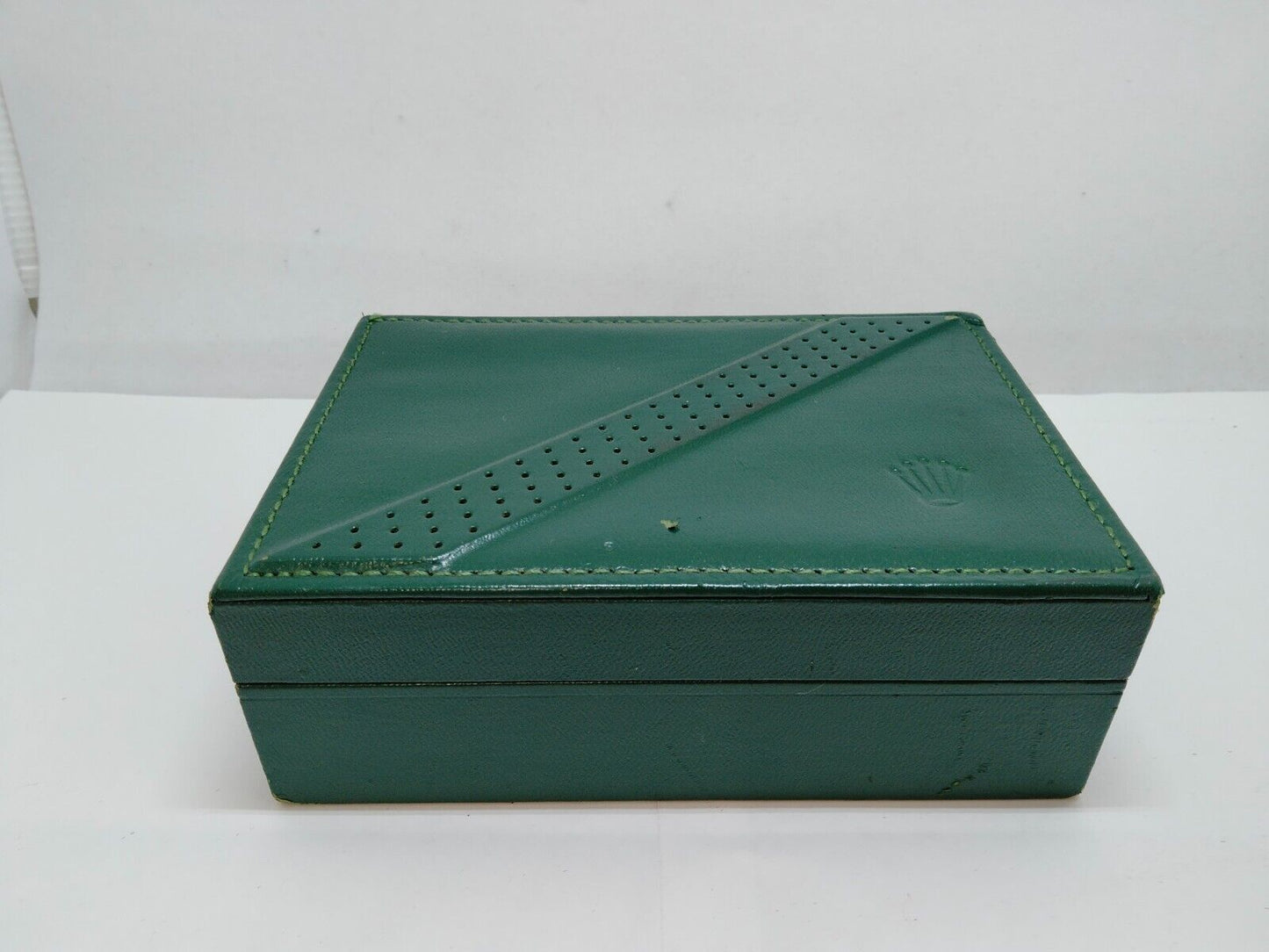 VINTAGE GENUINE ROLEX watch box case 68.00.06 no inner cushion green 0708002y1S