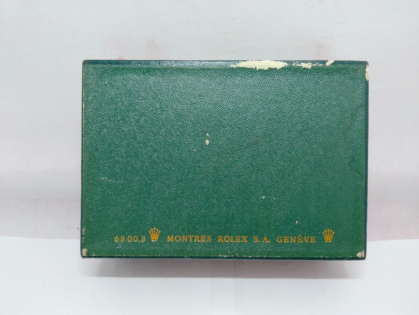 VINTAGE GENUINE ROLEX Green watch box case 68.00.3 no inner cushion 1029002y2S