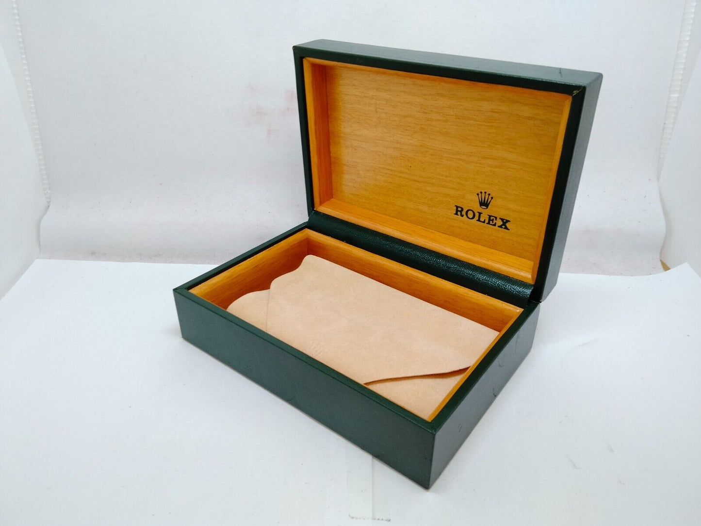 VINTAGE GENUINE ROLEX Green watch box case 68.00.2 no inner cushion 0921005yS