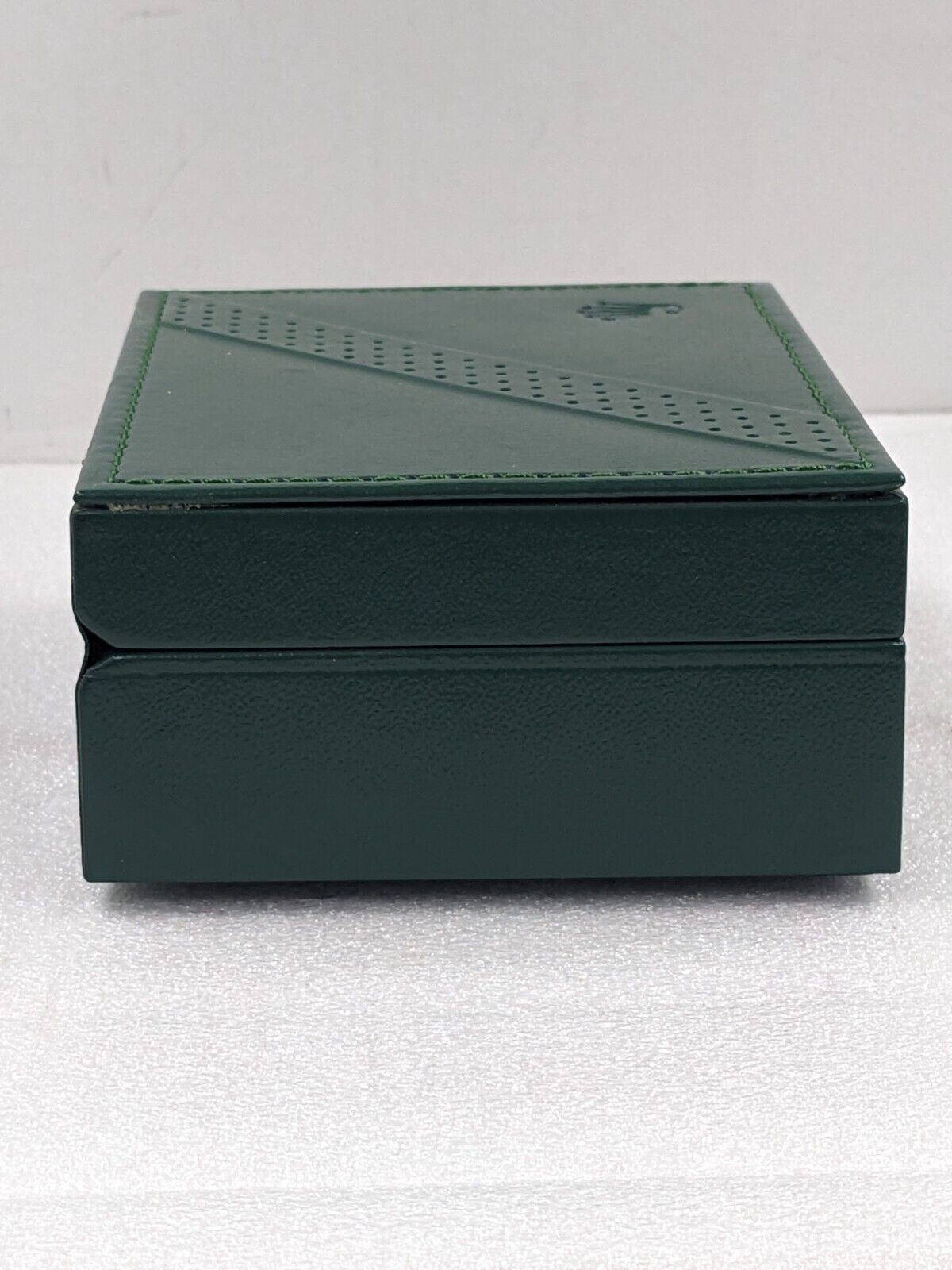 VINTAGE GENUINE ROLEX Green watch box case 68.00.2 leather wood 231109004y3S