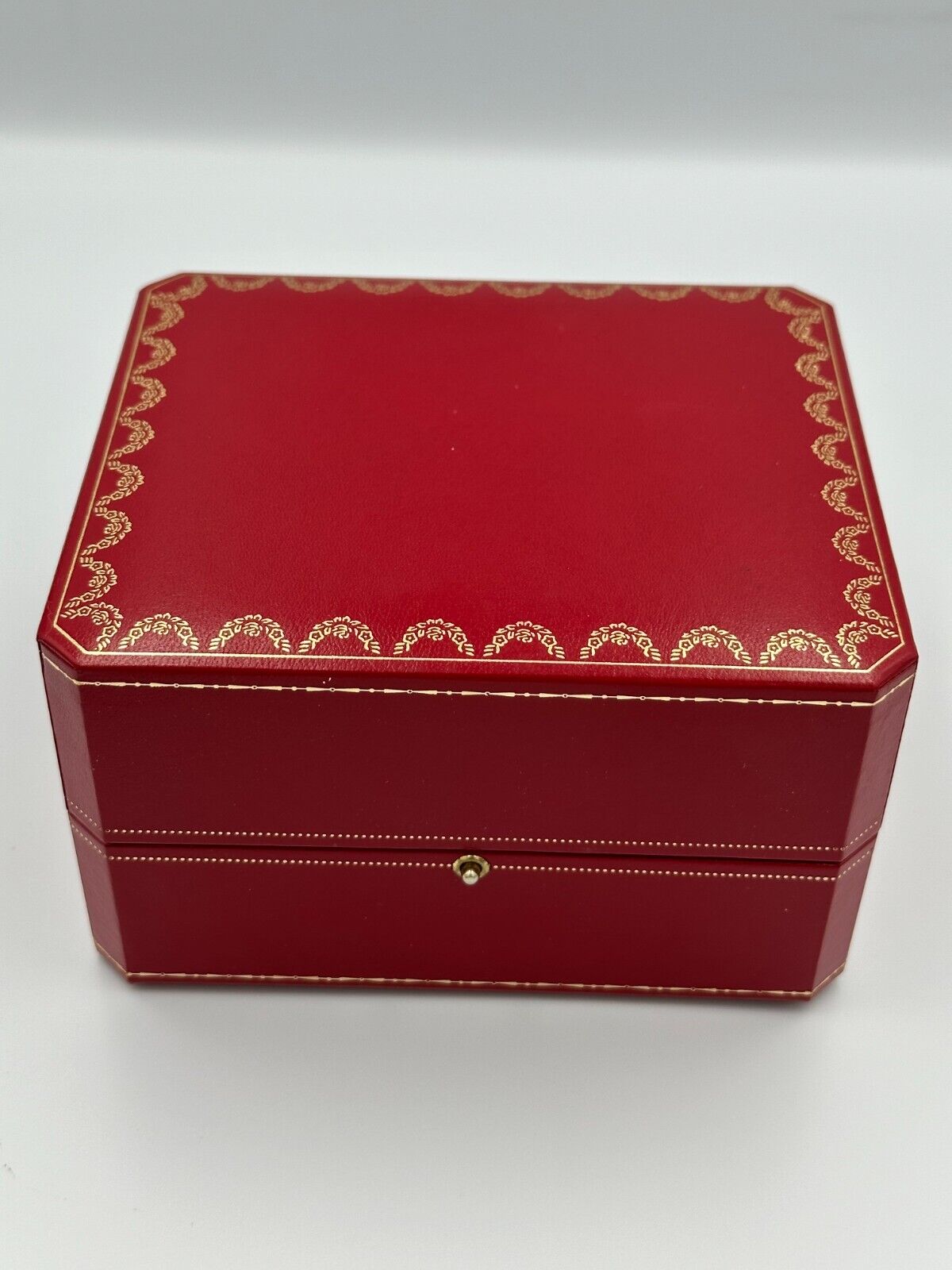 VINTAGE GENUINE CARTIER watch box case Booklet leather red CO 1018 240112002yA