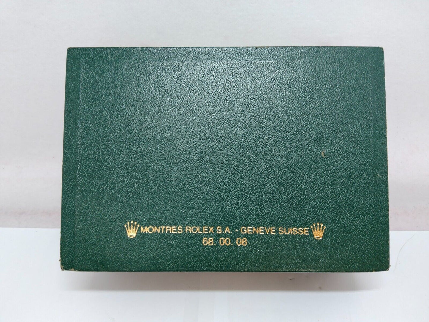 VINTAGE GENUINE ROLEX Green watch box case 68.00.08 no inner cushion 1004001m4S