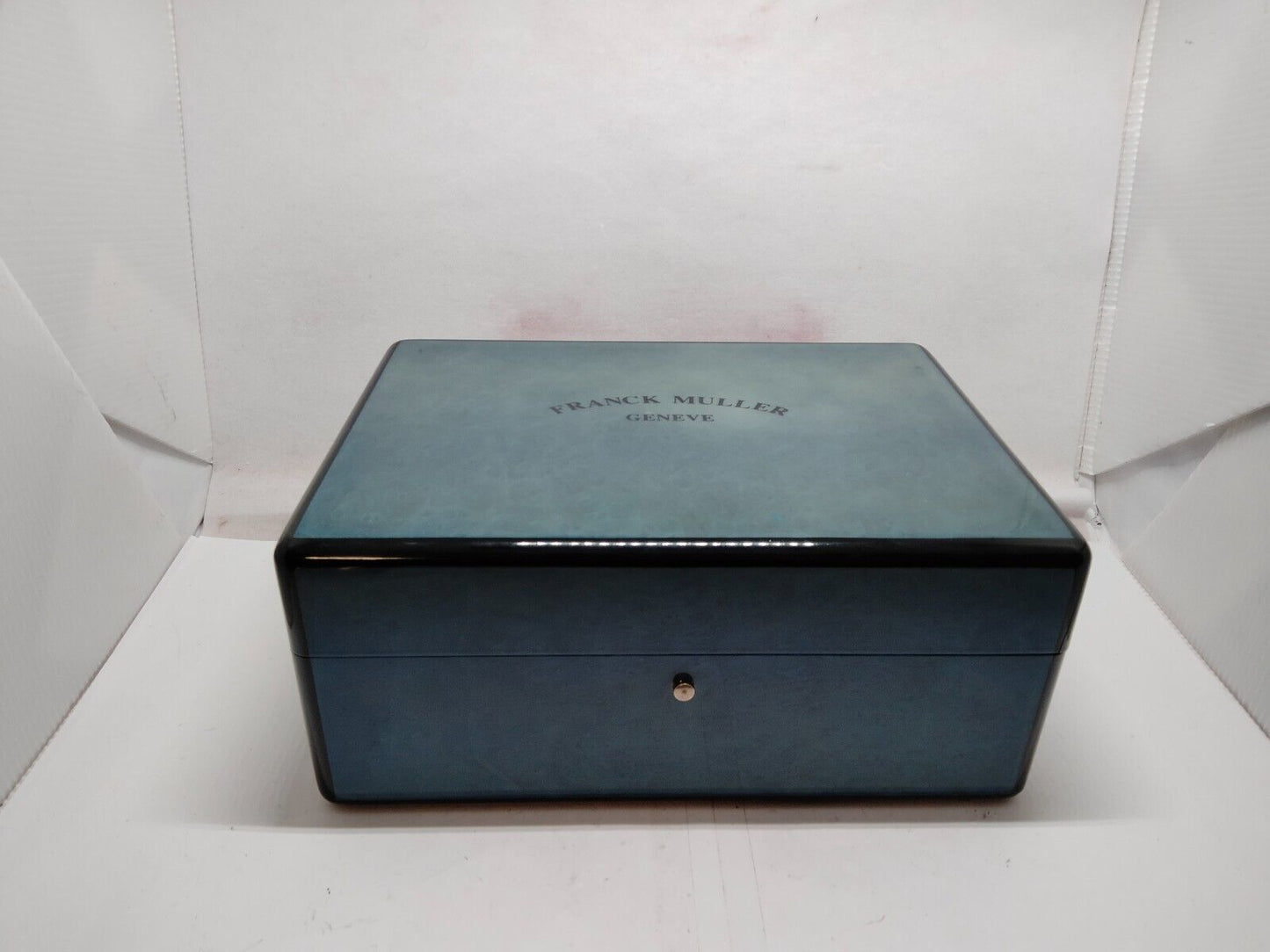 VINTAGE GENUINE FRANCK MULLER watch box case warranty guarantee wood 230828001yS