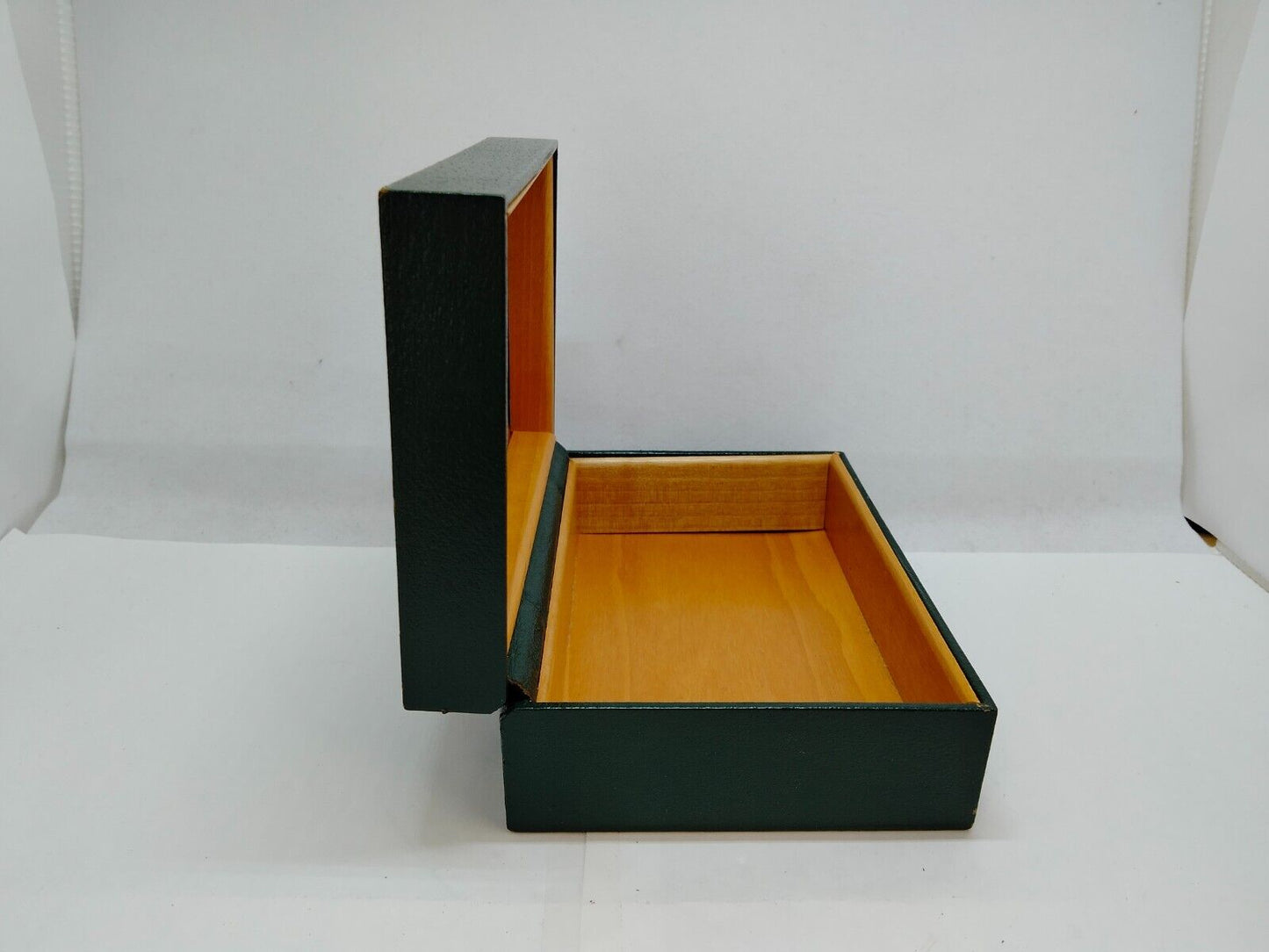 VINTAGE GENUINE ROLEX Green Watch Box 68.00.88 wood leather 0716002y14S